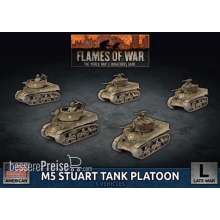 Battlefront Miniatures GFNUBX70 - M5 Stuart Light Tank Platoon (x5 Plastic)