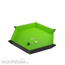 Gamegenic GGS60060 - Magnetic Dice Tray Hexagonal Black&Green