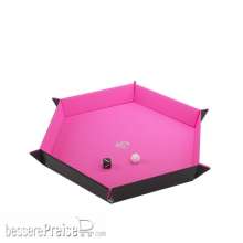 Gamegenic GGS60061 - Magnetic Dice Tray Hexagonal Black&Pink