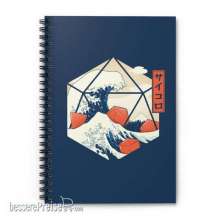 Glassstaff GSNB11GRTWVDC - Great wave of Dice Spiral Notebook