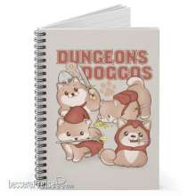 Glassstaff GSNB2DNGDGGO - Dungeons & Doggos Spiral Notebook