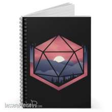 Glassstaff GSNB4MNTND20 - Mountain d20 Spiral Notebook