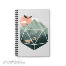 Glassstaff GSNB8D20SCNE - Scenic d20 Spiral Notebook