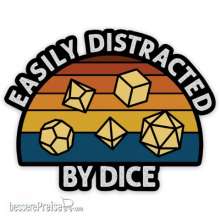 Glassstaff GSST35ESLYDSRT - Easily Distracted Sticker