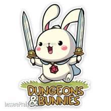 Glassstaff GSST60DNGBUNN - Dungeons and Bunnies Sticker