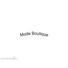 Modusteck H0460660 - Schriftzug schwarz, Mode Boutique Für Bogen