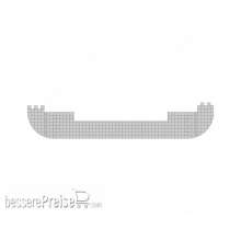 Modusteck H0460703 - Gehweg 1 für Abschlusskante 2-3, schmal, breit