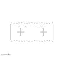 Modusteck H0871202.2 - Bahnsteig Bodenplatte 75,2 mm 147 x 75,2mm