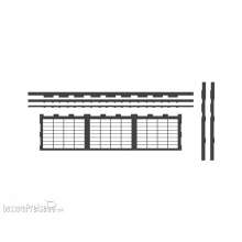 Modusteck H0881012 - Modusteck Bahnsteighallenteil, Abschluss 480mm