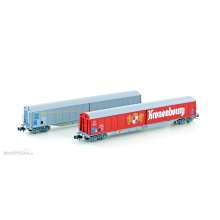 Hobbytrain H23470 - 2er Set Schiebewandwagen Habis SNCF + Kronenbourg, Ep.IV-V