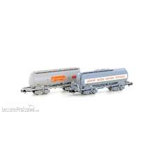 Hobbytrain H23491 - 2er Set Silowagen Uacs SBB Granol + COOP, Ep.IV