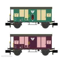 Hobbytrain H24207 - 2er Set gedeckte Güterwagen K2 RM, EP.V - Lemke