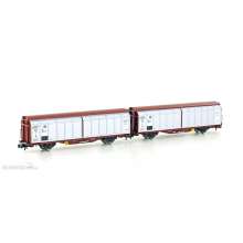 Hobbytrain H24650 - 2er Set Schiebewandwagen Hbbiks DB, Ep.IV - Lemke