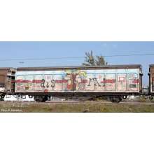 Hobbytrain H24663 - Schiebewandwagen Hbbillns SBB, Ep.VI, Graffiti-Serie (3) - Lemke