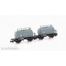 Hobbytrain H24801 - 2er Set Leichtbau-Kesselwagen DB/EVA, Ep.III - Lemke