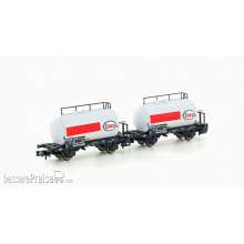 Hobbytrain H24832 - 2er Set Leichtbau-Kesselwagen DB/Esso, Ep.IV - Lemke