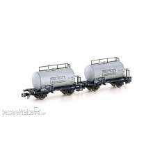 Hobbytrain H24852 - 2er Set Leichtbau-Kesselwagen SNCF/Millet, Ep.III - Lemke