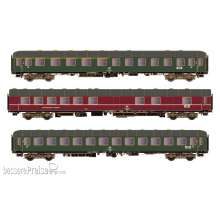 Hobbytrain H43037 - 3er Set Personenwagen DB, Ep.IVa, D1213, AC - Lemke