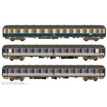 Hobbytrain H43042 - 3er Set Personenwagen DB / Dolomiten Express, Ep.IV, Set 1