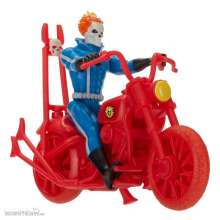 Hasbro HASF6544 - Marvel Legends Retro Collection Actionfigur mit Fahrzeug Ghost Rider 10 cm