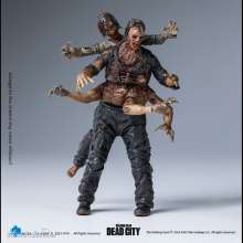 Hiya Toys HIYAEMW0308 - The Walking Dead Exquisite Mini Actionfigur 1/18 Dead City Walker King 11 cm