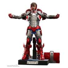 Hot Toys HOT908411 - Iron Man 2 Movie Masterpiece Actionfigur 1/6 Tony Stark (Mark V Suit Up Version) Deluxe 31 cm