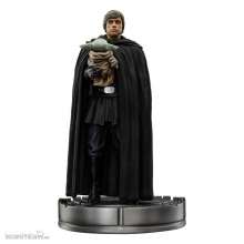 Iron Studios IS95036 - Star Wars The Mandalorian Art Scale Statue 1/10 Luke Skywalker und Grogu 21 cm