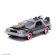 Jada Toys JADA32166 - Zurück in die Zukunft III Hollywood Rides Diecast Modell 1/24 DeLorean Time Machine