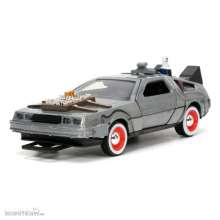 Jada Toys JADA32290 - Zurück in die Zukunft III Hollywood Rides Diecast Modell 1/32 DeLorean Time Machine Free Rolling