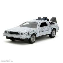 Jada Toys JADA34785 - Zurück in die Zukunft Hollywood Rides Diecast Modell 1/32 DeLorean Time Machine Frost