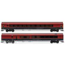 Jägerndorfer Collection JC10218 - 2er Set Personenwagen ÖBB Railjet, Ep.VI, Eco/Bar, AC