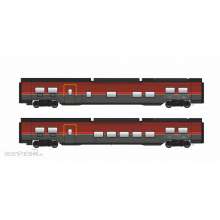 Jägerndorfer Collection JC11211 - 2er Set Railjet Wagen DANI ÖBB, Ep.VI, Basic, AC - Lemke