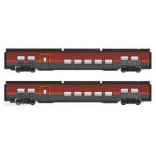 Jägerndorfer Collection JC11221 - 2er Set Railjet Wagen DANI ÖBB, Ep.VI, Basic, AC - Lemke