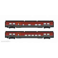 Jägerndorfer Collection JC71211 - 2er Set Railjet Wagen DANI ÖBB, Ep.VI, Basic - Lemke