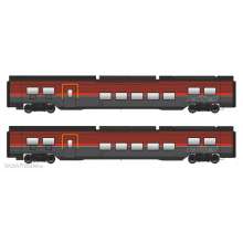 Jägerndorfer Collection JC71221 - 2er Set Railjet Wagen DANI ÖBB, Ep.VI, Basic - Lemke