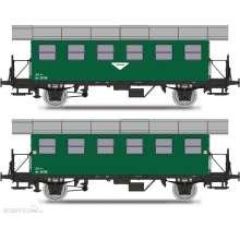 Jägerndorfer Collection JC77300 - 3er Set Personenwagen BiH ÖBB, Ep.III, grün