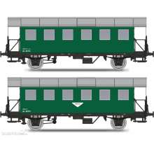 Jägerndorfer Collection JC77400 - 3er Set Personenwagen BiH ÖBB, Ep.III, grün