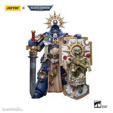 Joy Toy JT6465 - Warhammer 40k Actionfigur 1/18 Ultramarines Primaris Captain with Relic Shield and Power Sword 12 cm