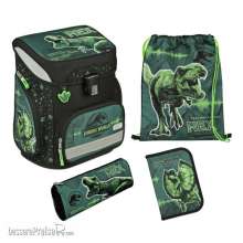 Scooli JUSP8255 - Jurassic World EasyFit Schulranzen Set, 5-tei