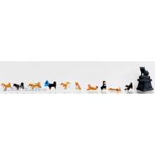 Kato K06604 - Figuren Set Shiba-Hunde, 1/87, 11 Stk. - Lemke