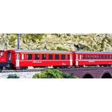 Kato K10-1413 - 4er Set Personenwagen EW I RhB, Ep.V-VI, Set A - Lemke