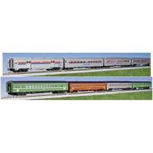 Kato K1061971 - 8er Set Personenwagen Amtrak, Ep.IV, Rainbow Era - Lemke