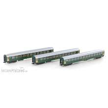 Kato K23011 - 3tlg. Set SBB RIC 2.Klasse Wagen altes Logo 2x12 F.+1x11 Fe