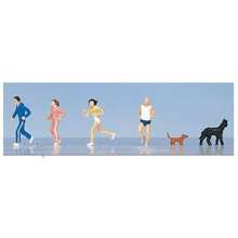 Kato K24216 - Figuren Set Jogger und Hunde 1:160 - Lemke