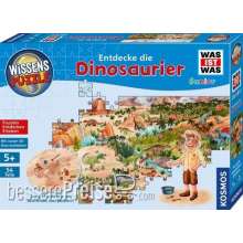 Kosmos KOS682873 - Wissenspuzzle WAS IST WAS Junior Entdecke die Dinosaurier