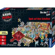 Kosmos KOS697983 - Krimipuzzle ??? Kids 200 Teile / Spuk auf dem Schulfest