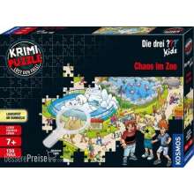 Kosmos KOS697990 - Krimipuzzle ??? Kids 150 Teile / Chaos im Zoo