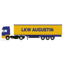 Minis LC4069 - MAN F90 Gardinenplanen-Sattelzug LKW Augustin (AT) - Lemke