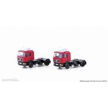 Minis LC4073 - 2er Set MAN F90 SZM, 2-achsig, rot - Lemke