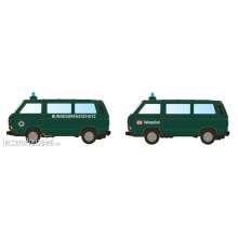 Minis LC4353 - VW T3 2er Set Bus BGS + Bahnpolizei